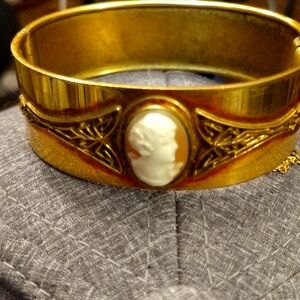 Antique 1920s bangle 18k plate